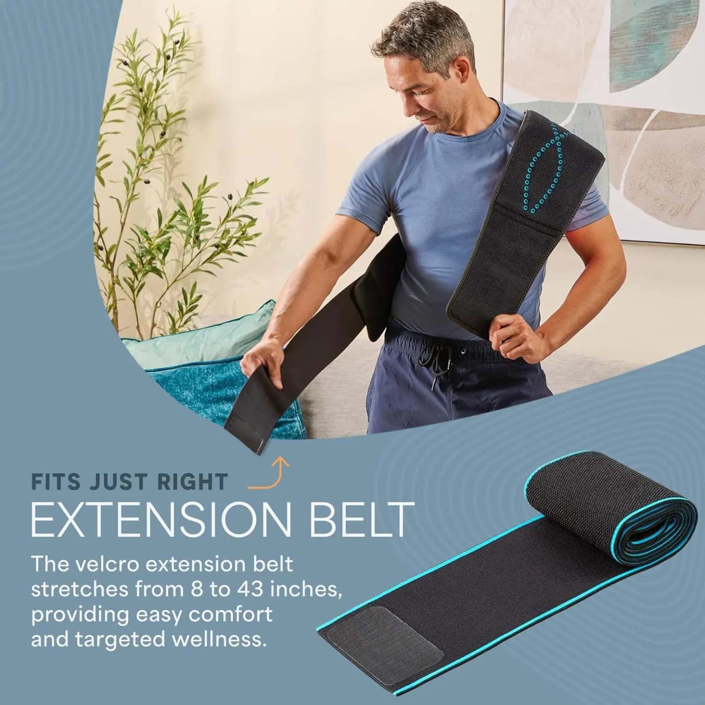 LifePro AllevaRed Light Therapy Belt - Lifetime Warranty - 660nm Red + 850nm NIR - 105 Triple LED - Skin & Muscle Support - Portable Wraparound - Remote Control