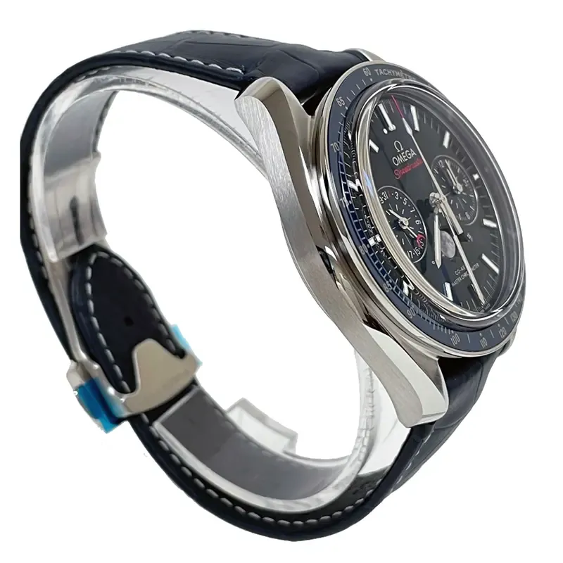 Omthtega Speedmaster Moonphase Chronograph 44mm Blue 304.33.44.52.03.001