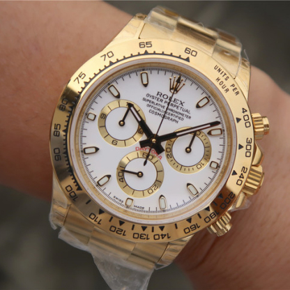 Daytona Gold White Dial 40mm