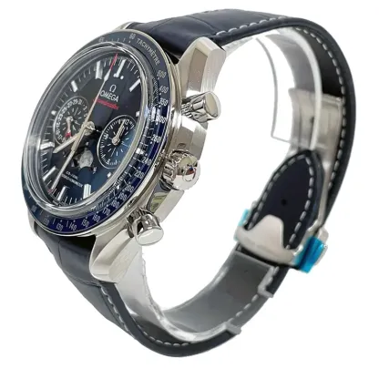 Omthtega Speedmaster Moonphase Chronograph 44mm Blue 304.33.44.52.03.001