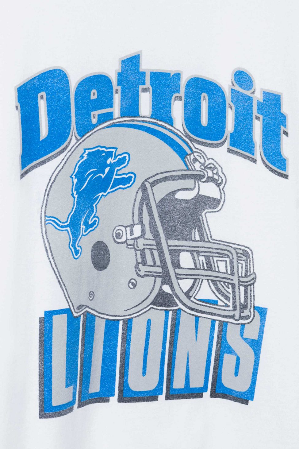 Junk Food NFL Throwback Helmet Flea Market Tee - Detroit Lions