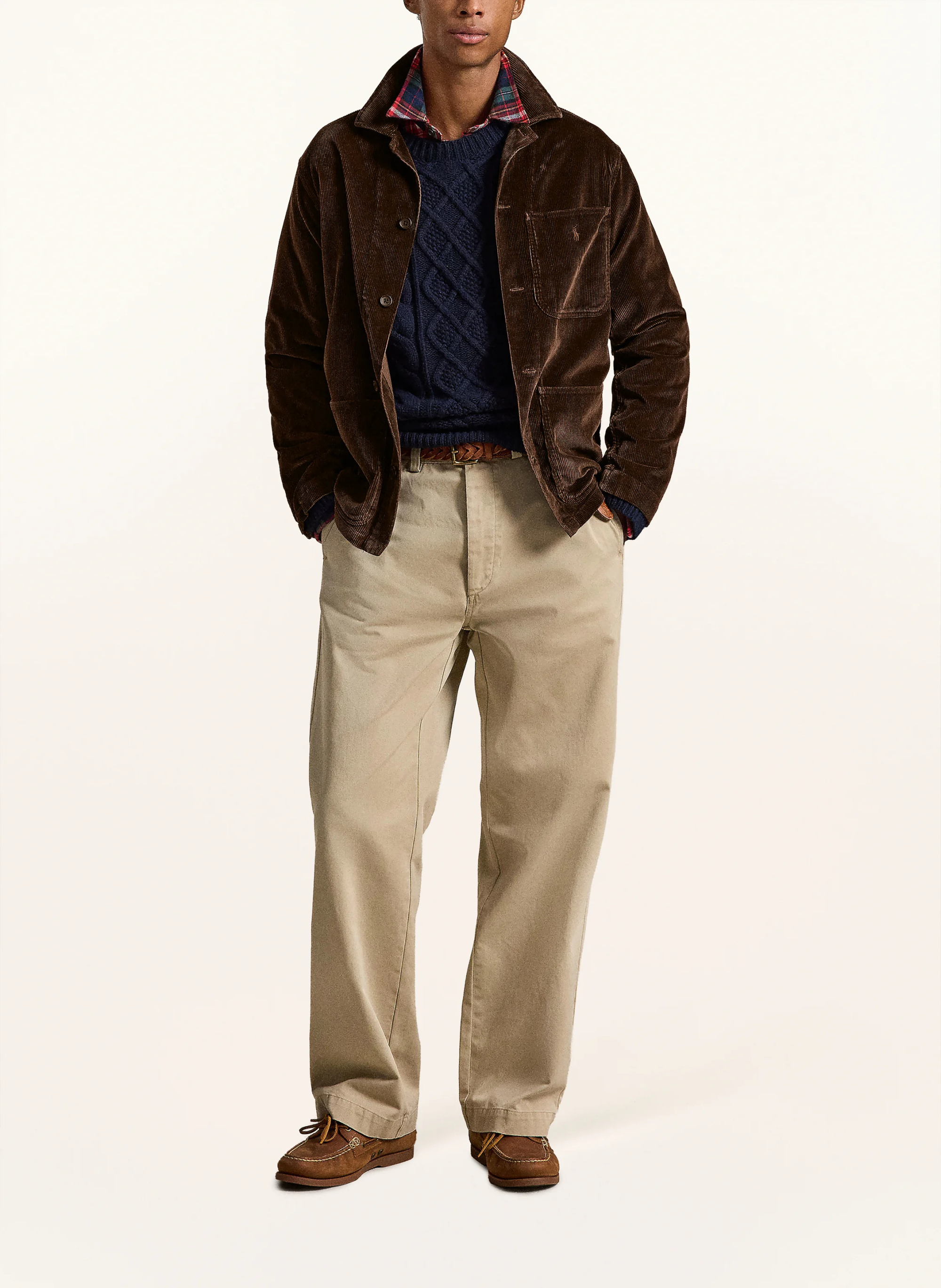 POLO RALPH LAUREN Cord-Overshirt – DUNKELBRAUN
