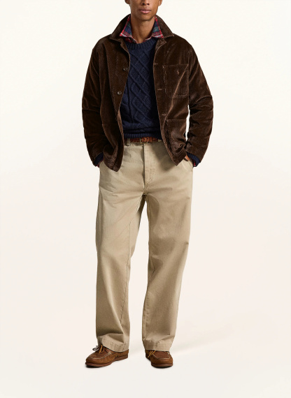 POLO RALPH LAUREN Cord-Overshirt – DUNKELBRAUN