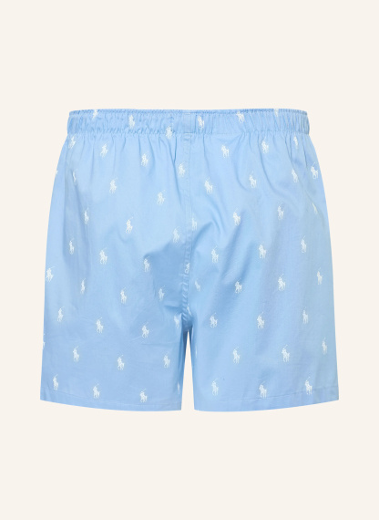 POLO RALPH LAUREN 3er-Pack Web-Boxershorts – DUNKELBLAU / HELLBLAU / WEISS