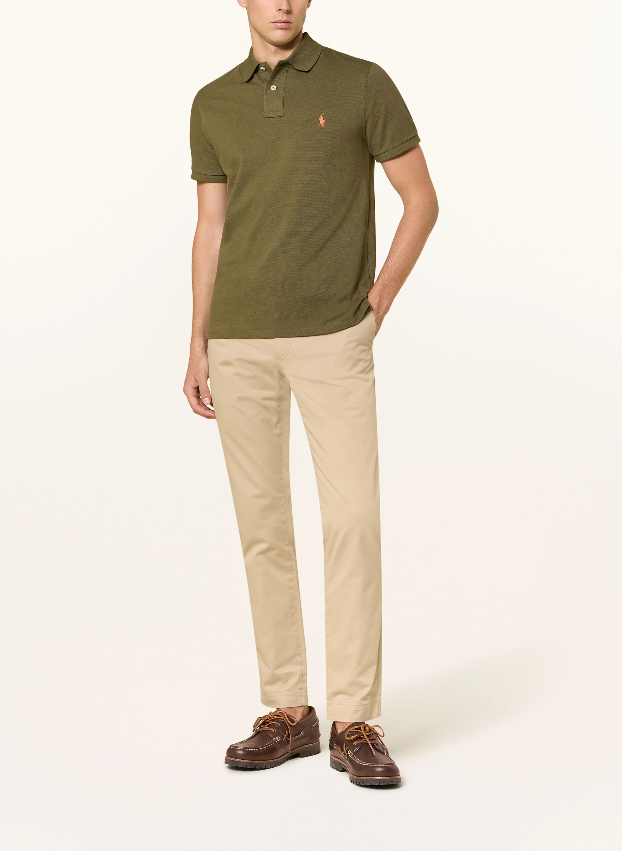 POLO RALPH LAUREN Piqué-Poloshirt Custom Slim Fit – KHAKI