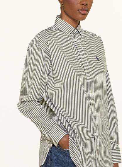 POLO RALPH LAUREN Hemdbluse – OLIV / WEISS