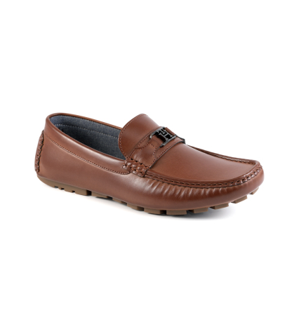 Tommy Hilfiger Men's Attle Moc Toe Driving Loafers - Medium brown