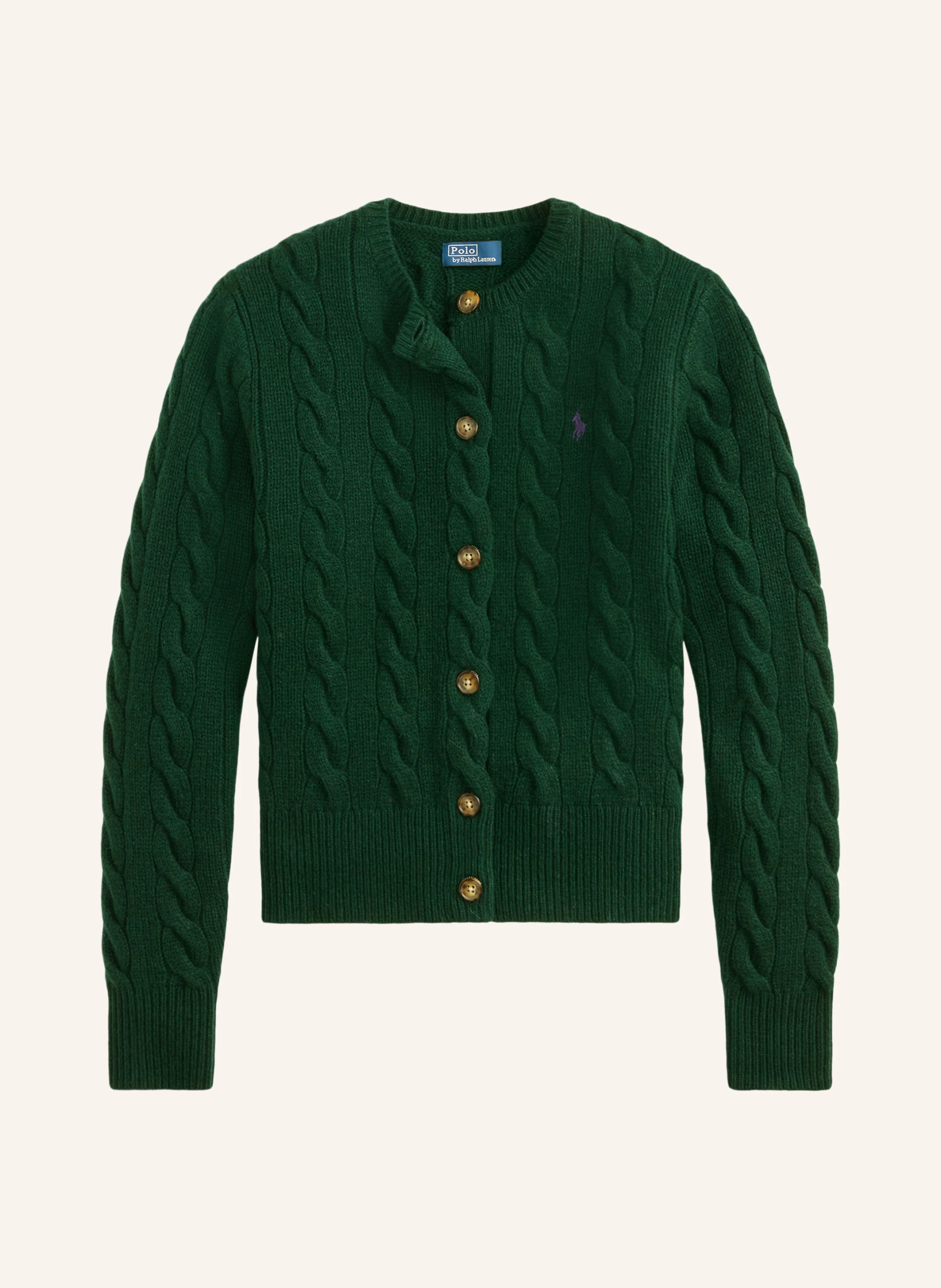 POLO RALPH LAUREN Strickjacke – DUNKELGRÜN