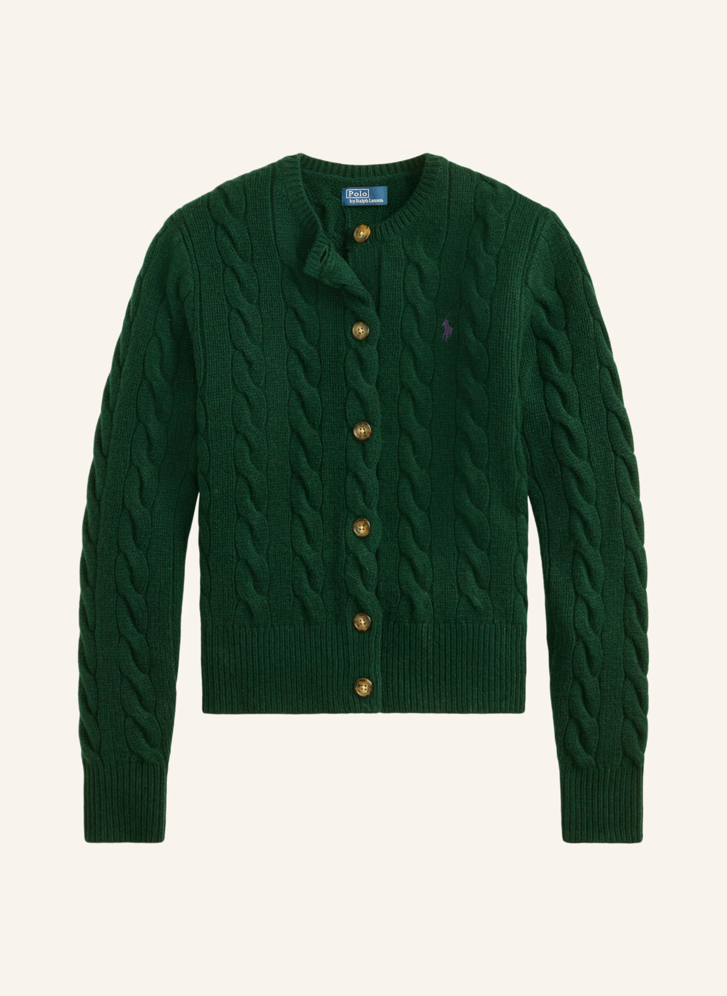 POLO RALPH LAUREN Strickjacke – DUNKELGRÜN