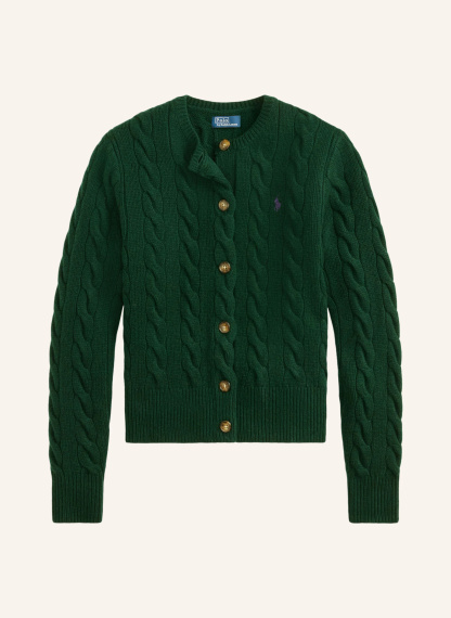 POLO RALPH LAUREN Strickjacke – DUNKELGRÜN