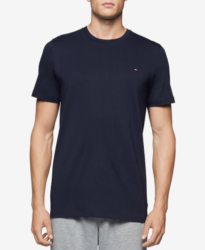 Tommy Hilfiger Men's Cotton Crew Neck Undershirt - Navy
