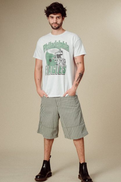 Junk Food NFL Throwback Helmet Flea Market Tee - Philadelphia Eagles