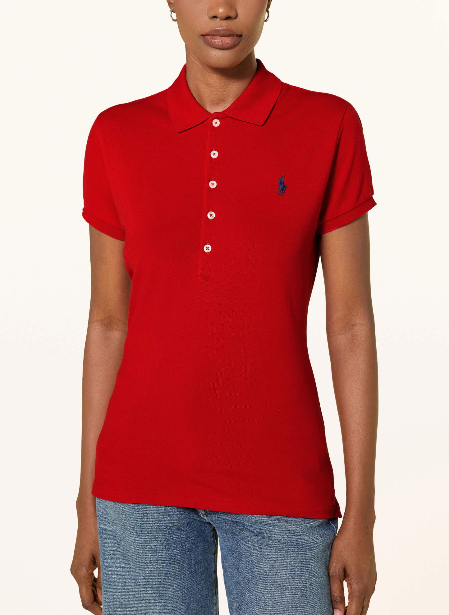 POLO RALPH LAUREN Piqué-Poloshirt – ROT