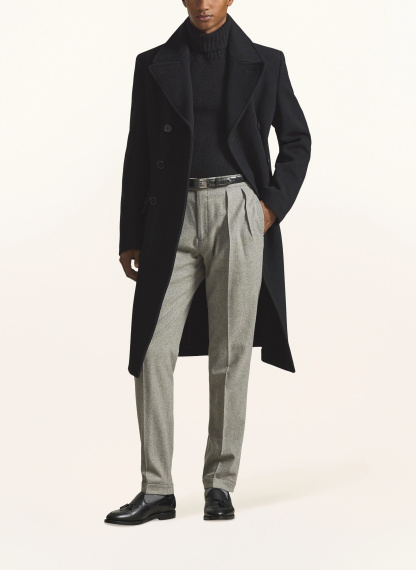 POLO RALPH LAUREN Wollmantel MELTON – SCHWARZ