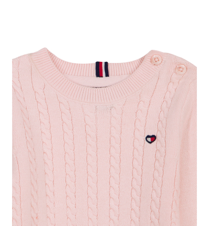 Tommy Hilfiger Baby Girls' Crewneck Coverall and Hat, 2-Piece Set - Pink