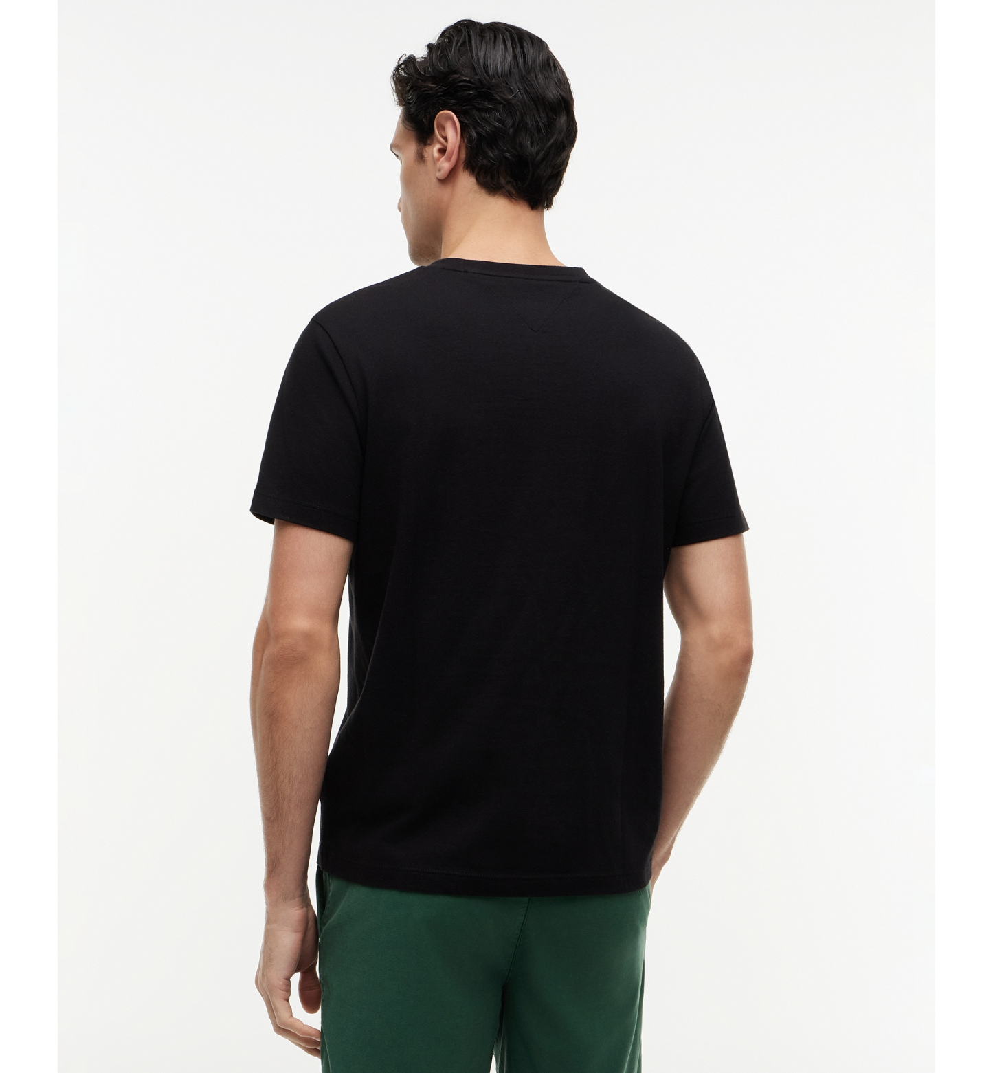Tommy Hilfiger Men's Essential Cotton V-Neck Regular-Fit T-Shirt - Black