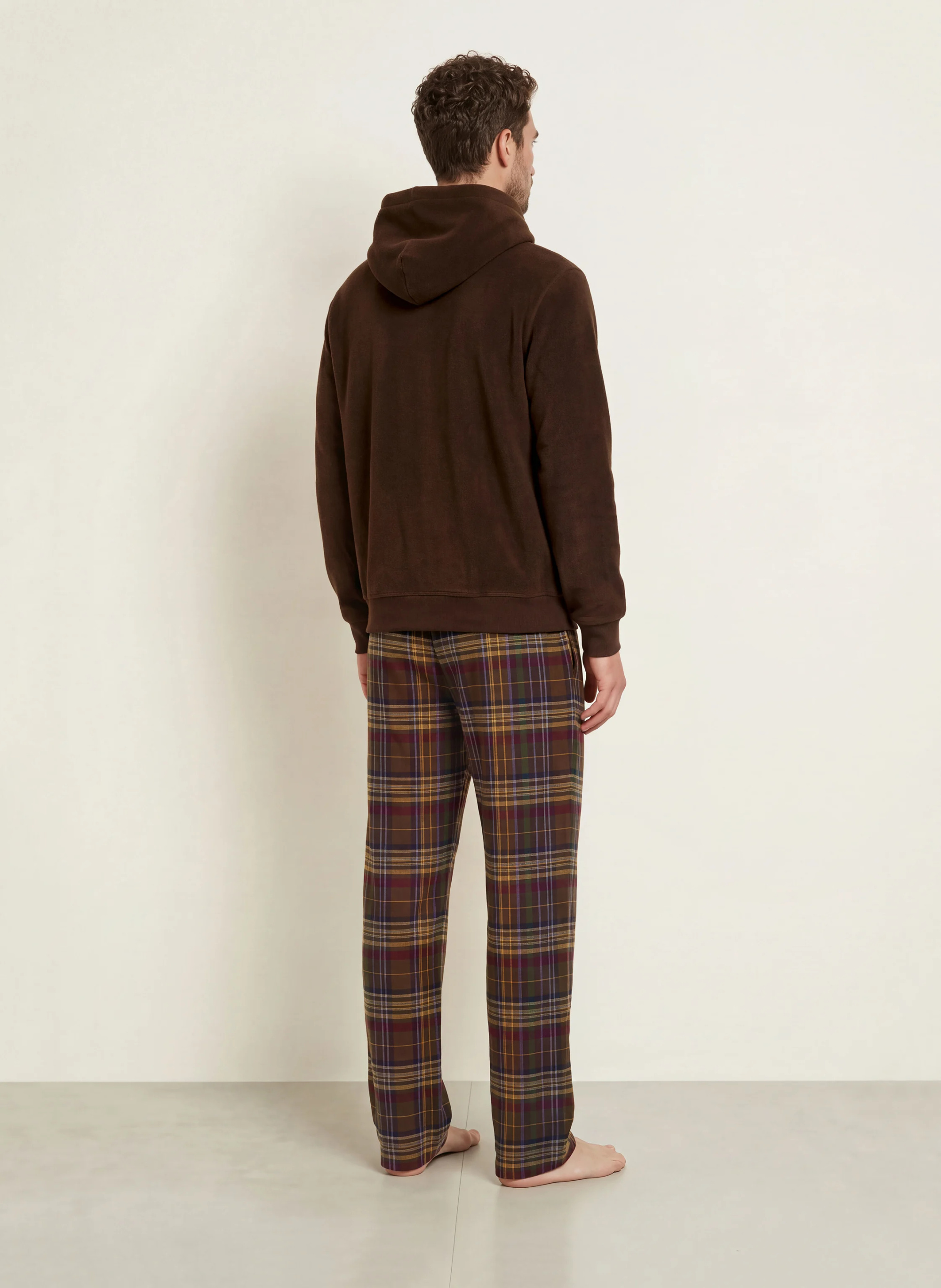 POLO RALPH LAUREN Lounge-Hose aus Flanell – BRAUN / HELLBRAUN / LILA