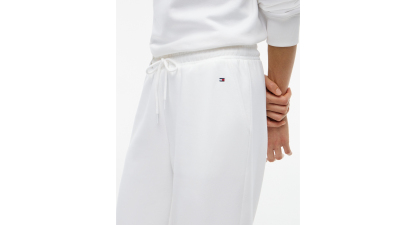 Tommy Hilfiger Women's Marina Straight-Leg Mid-Rise Drawstring Sweatpants - White
