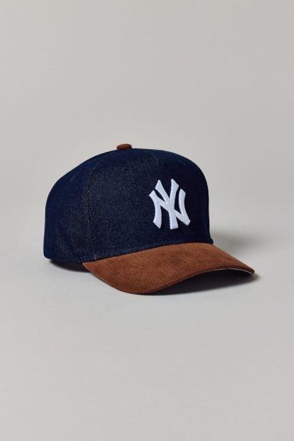 Mitchell & Ness MLB New York Yankees Cord & Denim Hat - Navy