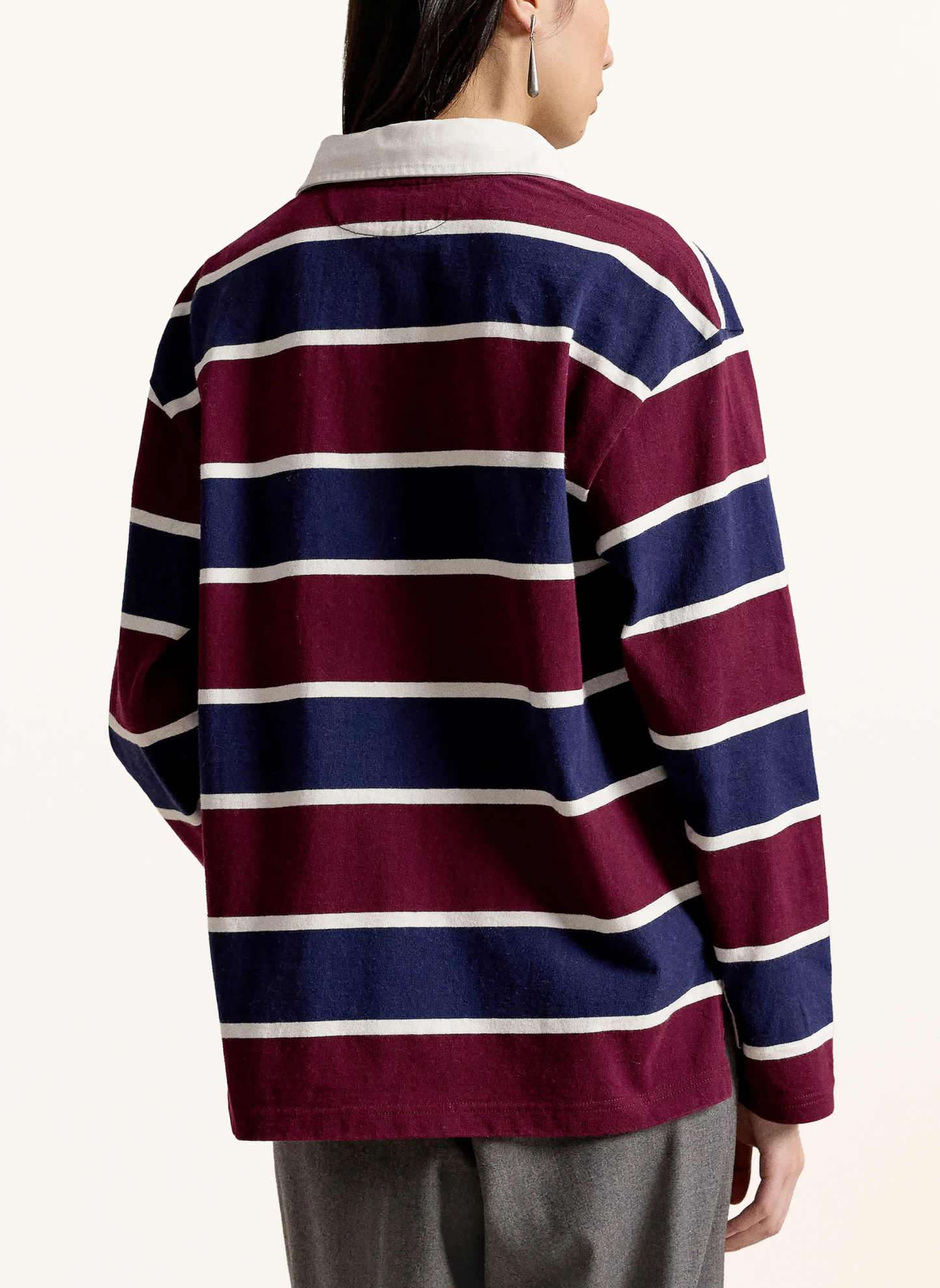 POLO RALPH LAUREN Rugbyshirt – DUNKELROT / DUNKELBLAU / WEISS