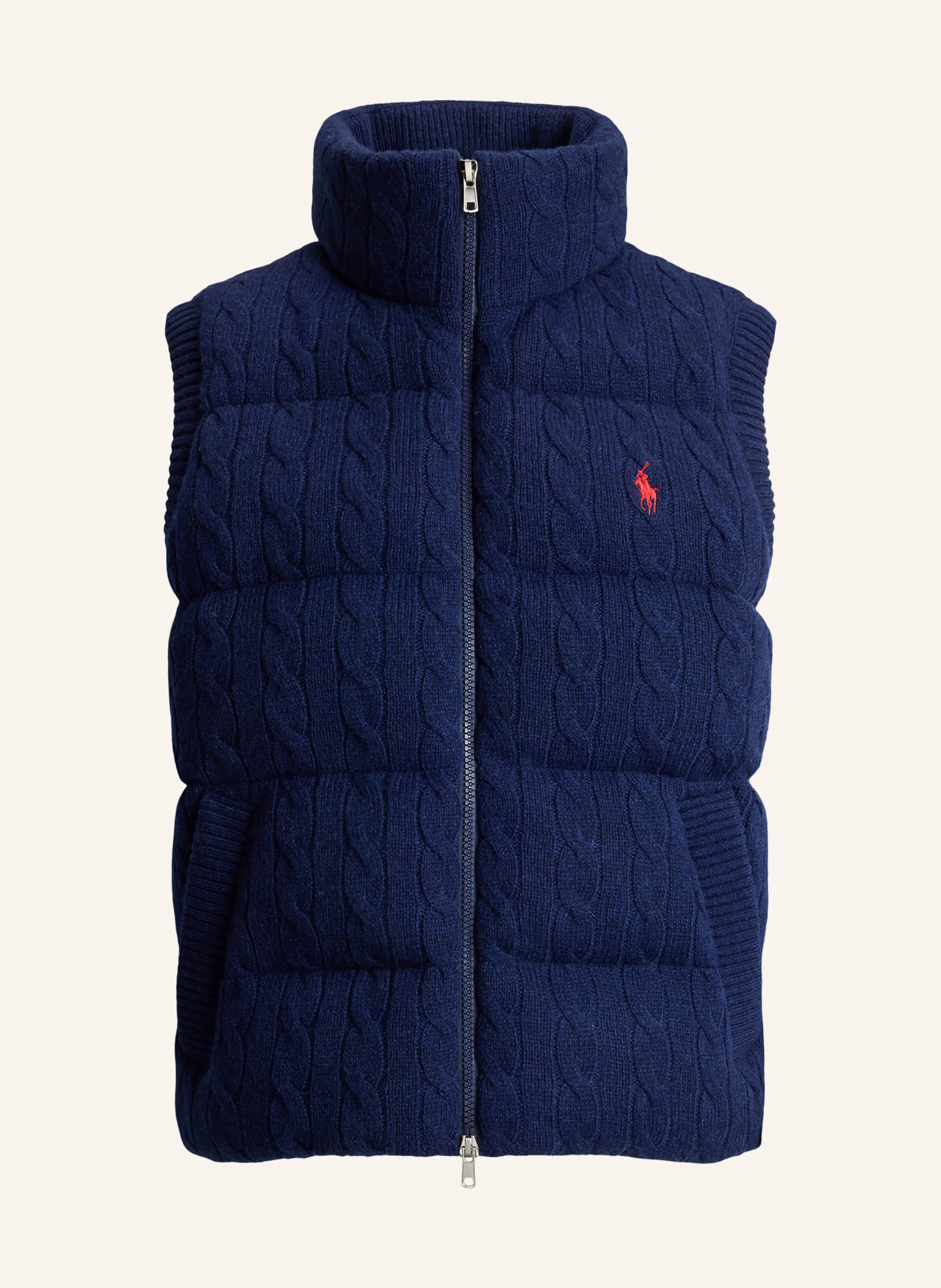 POLO RALPH LAUREN Steppweste – DUNKELBLAU / ROT