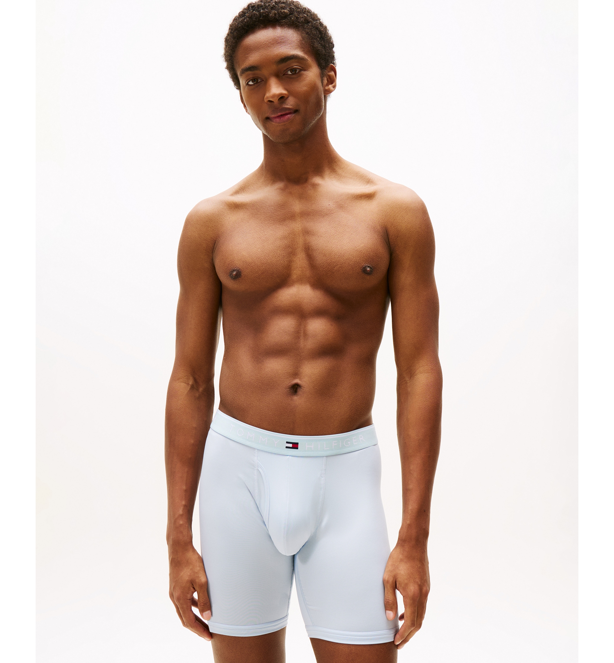 Tommy Hilfiger Men's Micro Boxer Briefs, 3-Pack - Breezy Blue/Royalty/Desert Sky