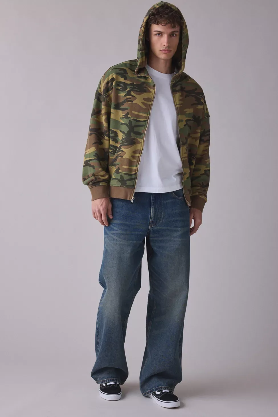 Standard Cloth Pregame Zip-Up Hoodie Sweatshirt - Camo
