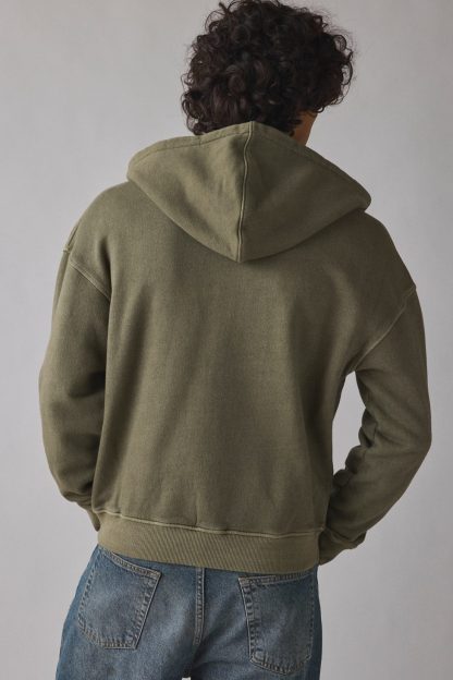 Standard Cloth Pregame Zip-Up Hoodie Sweatshirt - Olive