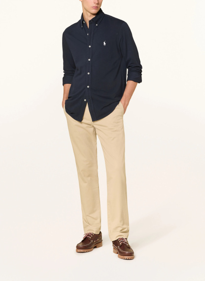 POLO RALPH LAUREN Piqué-Hemd Custom Fit – DUNKELBLAU