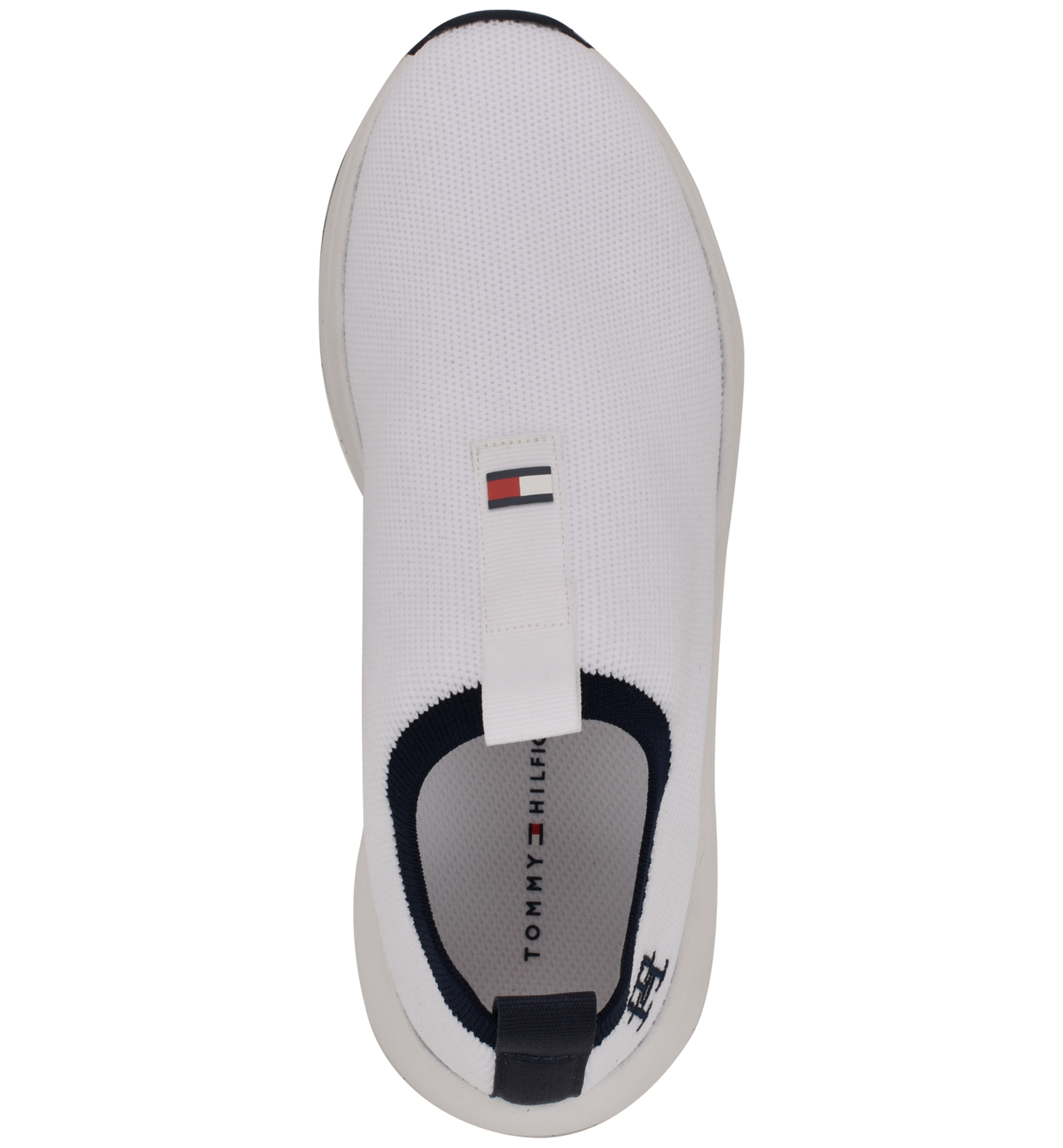 Tommy Hilfiger Women's Ada Lightweight Knit Slip-On Sneakers - White/Black