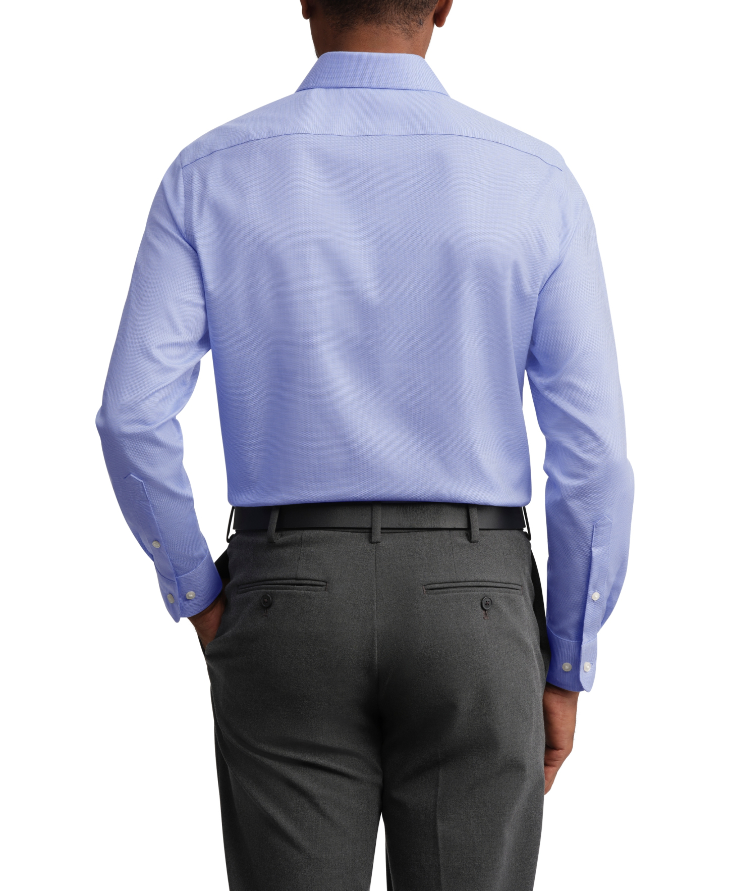 Tommy Hilfiger Men's TH Flex Twill Slim-Fit Dress Shirt - Blue