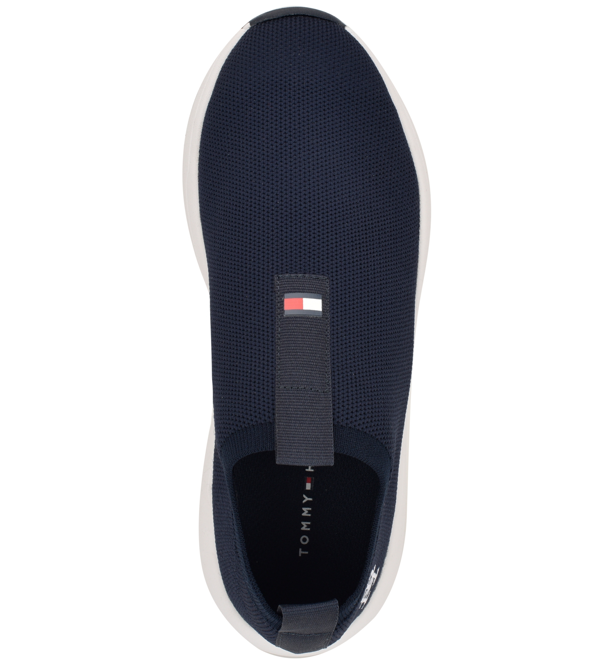 Tommy Hilfiger Women's Ada Lightweight Knit Slip-On Sneakers - Dark Blue/White