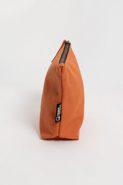 Terra Thread Organic Cotton Canvas Zippered Pouch - Orange