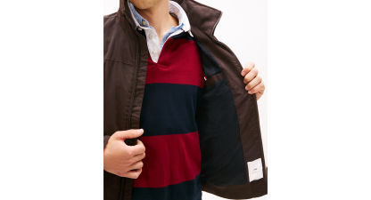Tommy Hilfiger Men's Regatta Water Resistant Jacket - Chocolate Brown