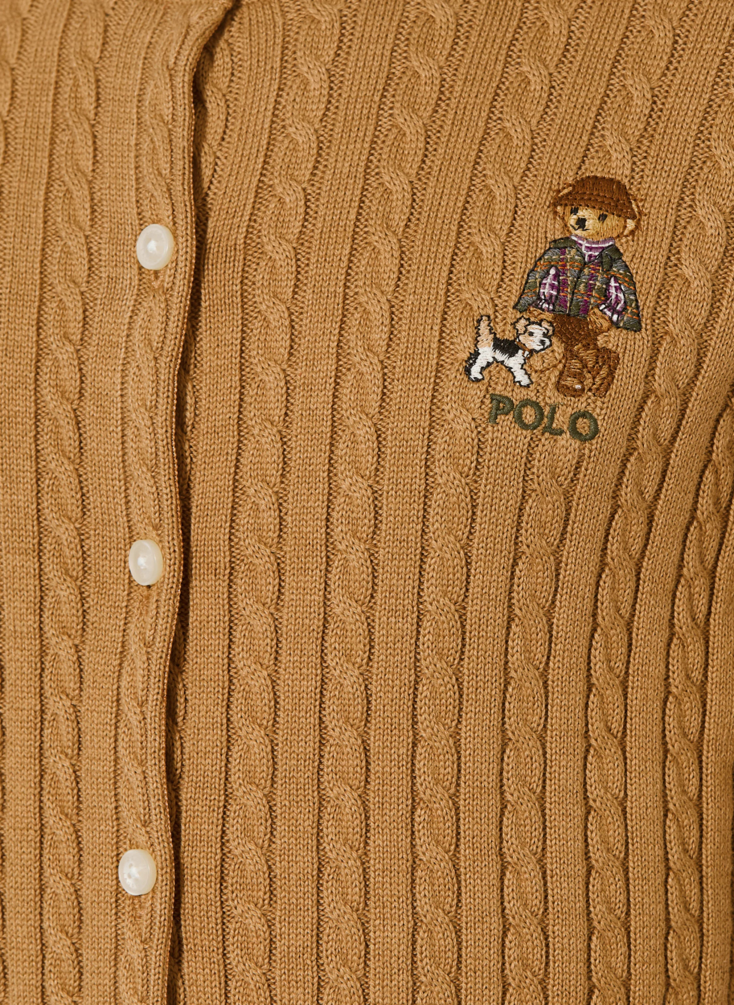 POLO RALPH LAUREN Strickjacke – HELLBRAUN