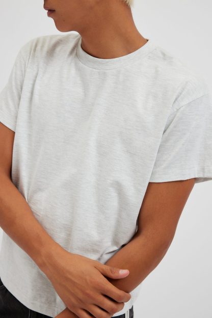 BDG Bonfire Cropped Tee - Grey Multi