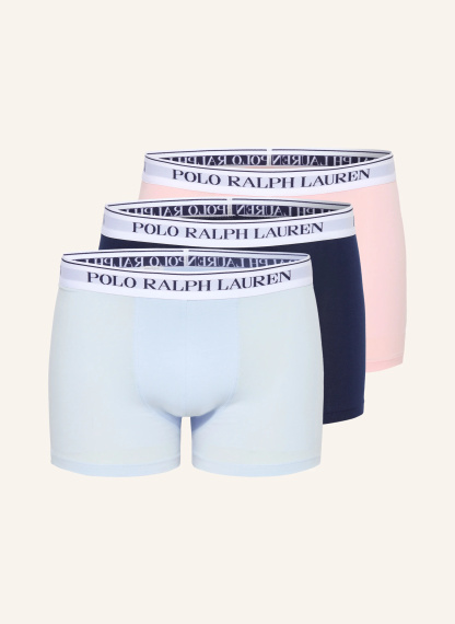 POLO RALPH LAUREN 3er-Pack Boxershorts – HELLBLAU / ROSA / DUNKELBLAU