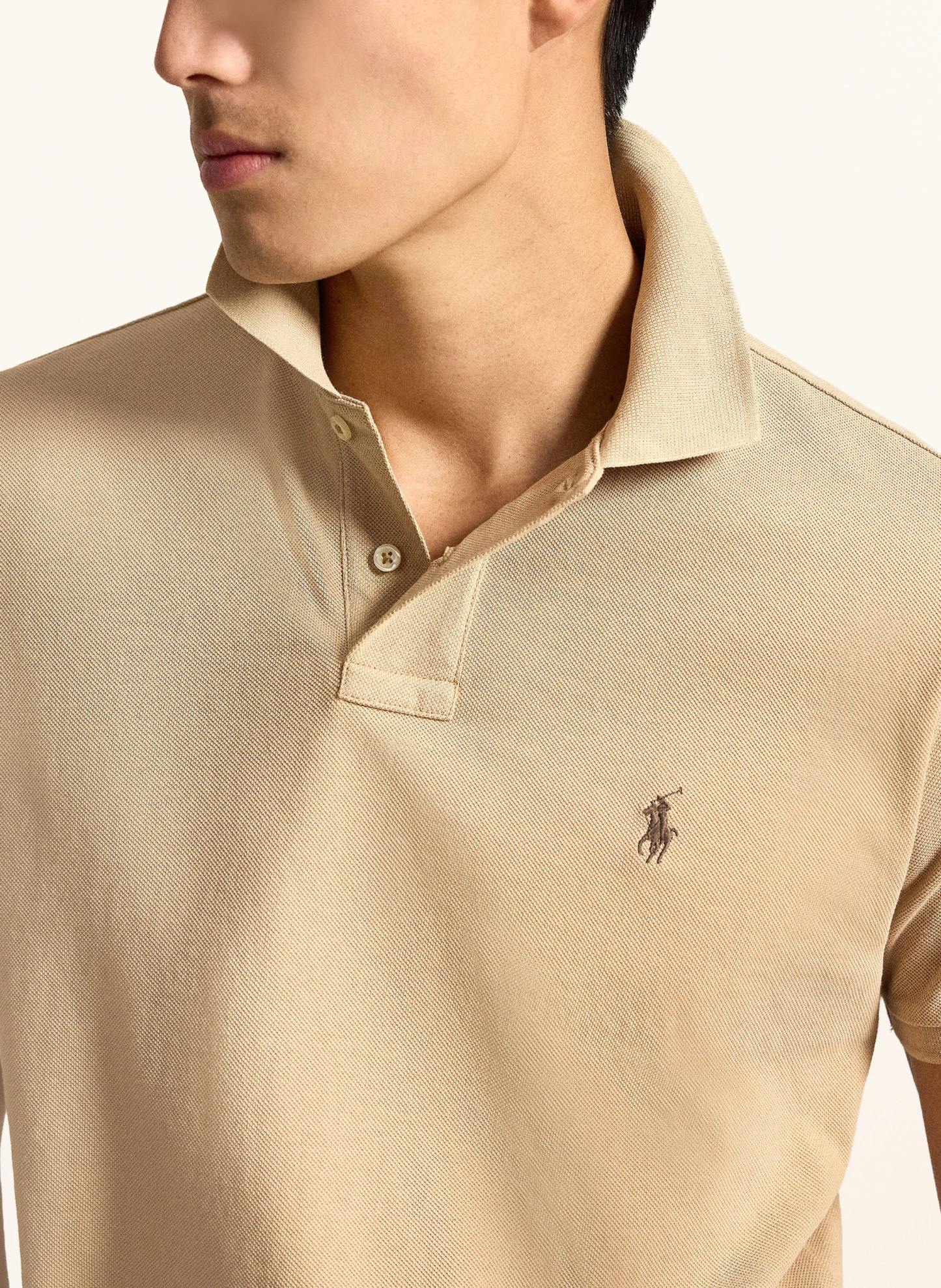 POLO RALPH LAUREN Piqué-Poloshirt Custom Slim Fit – CAMEL (2)