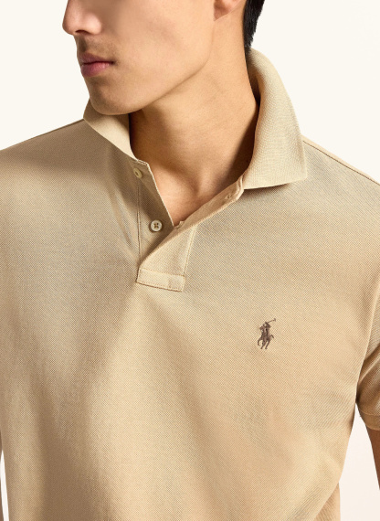 POLO RALPH LAUREN Piqué-Poloshirt Custom Slim Fit – CAMEL (2)