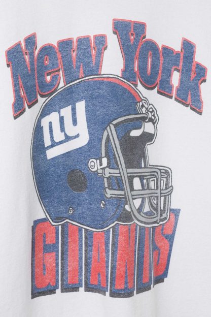 Junk Food NFL Throwback Helmet Flea Market Tee - New York Giants