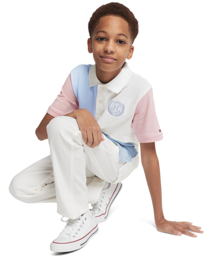 Tommy Hilfiger Boys' 8-20 Academy Pants - Fresh white