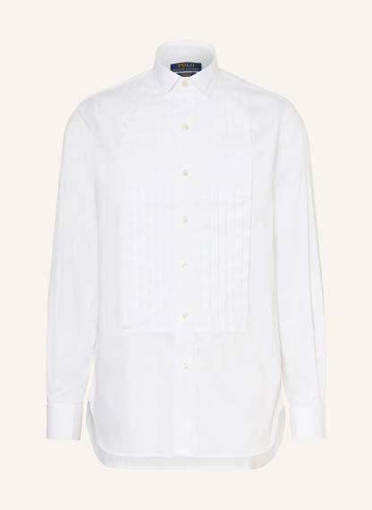 POLO RALPH LAUREN Smoking-Hemd Classic Fit mit Umschlagmanschette – WEISS
