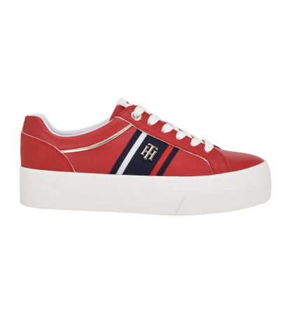 Tommy Hilfiger Women's Badria Logo Platform Sneakers - Red