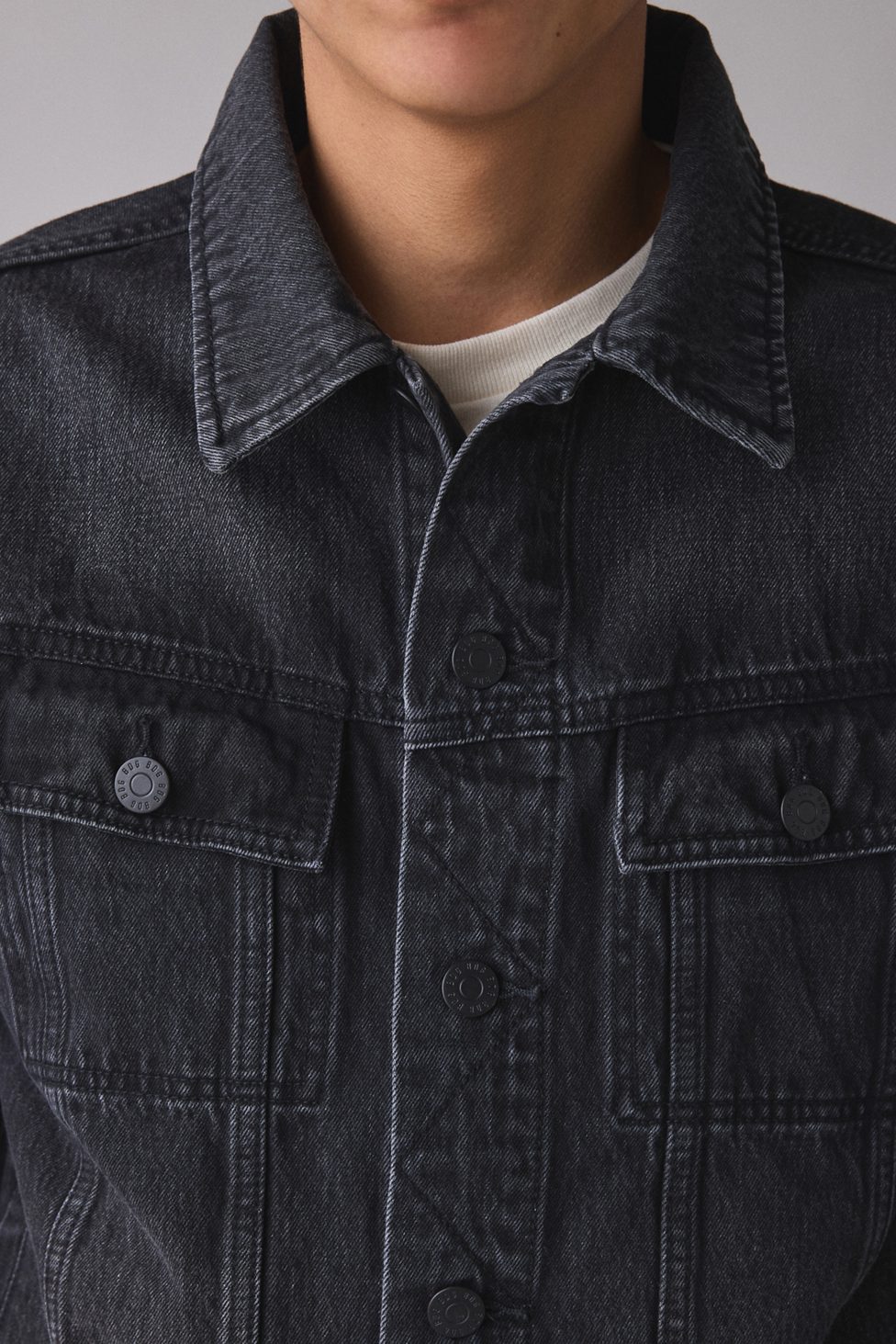 BDG Classic Denim Trucker Jacket - Black