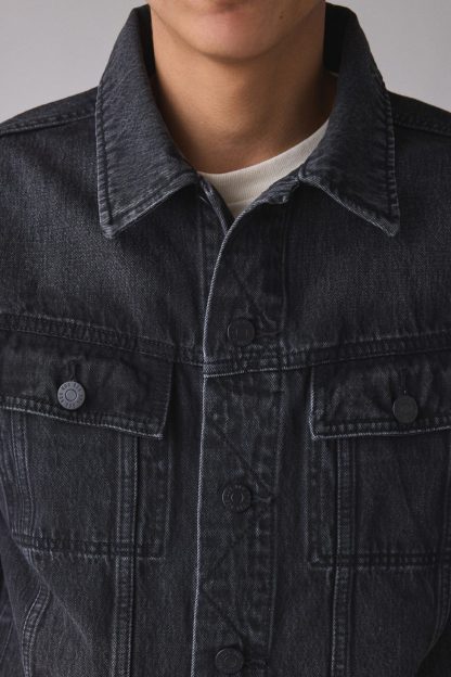 BDG Classic Denim Trucker Jacket - Black