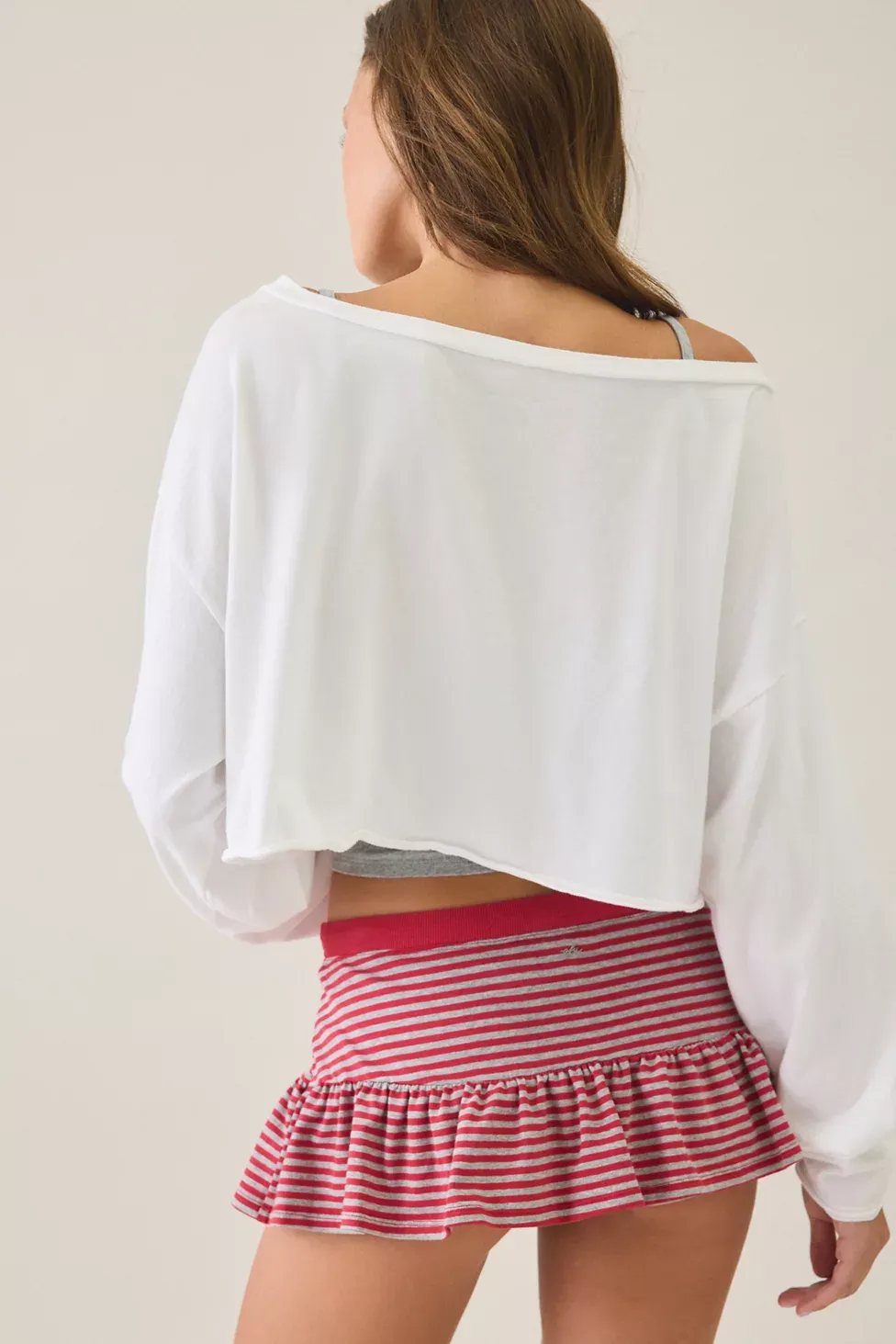Out From Under Bec Game Day Pocket Low-Rise Mini Skort - Red Multi