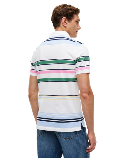 Tommy Hilfiger Men's 1985 Regular-Fit Polo Shirt - White/Multi