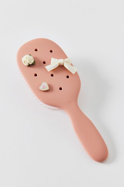 KITSCH KitschPop Paddle Brush & Charm Set - Terra Cotta