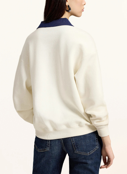 POLO RALPH LAUREN Sweatshirt – CREME / DUNKELBLAU