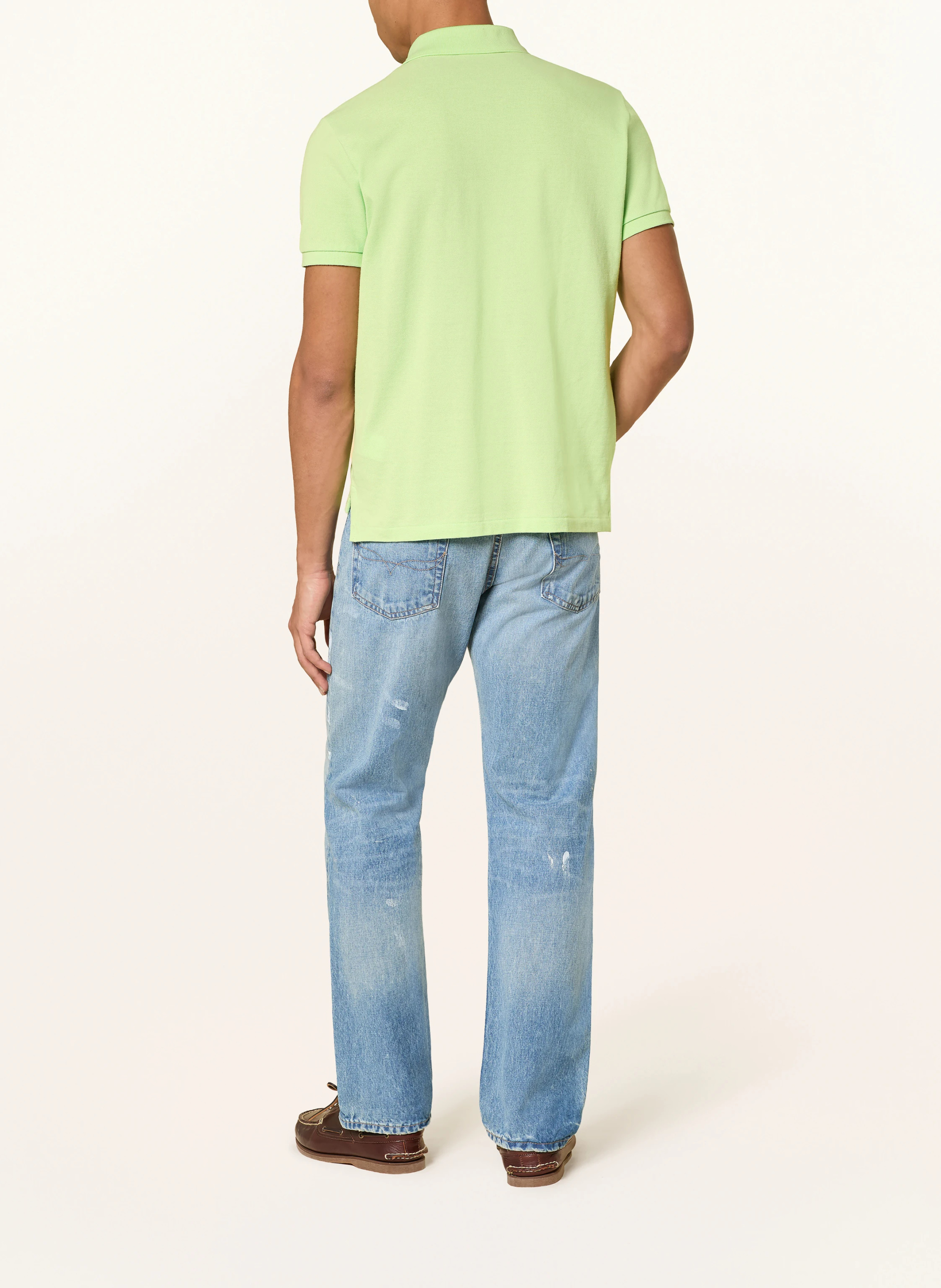 POLO RALPH LAUREN Piqué-Poloshirt Custom Slim Fit – NEONGRÜN